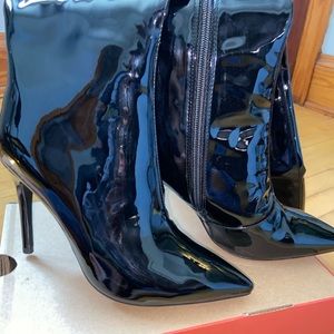 Stiletto Black Knee High Boots